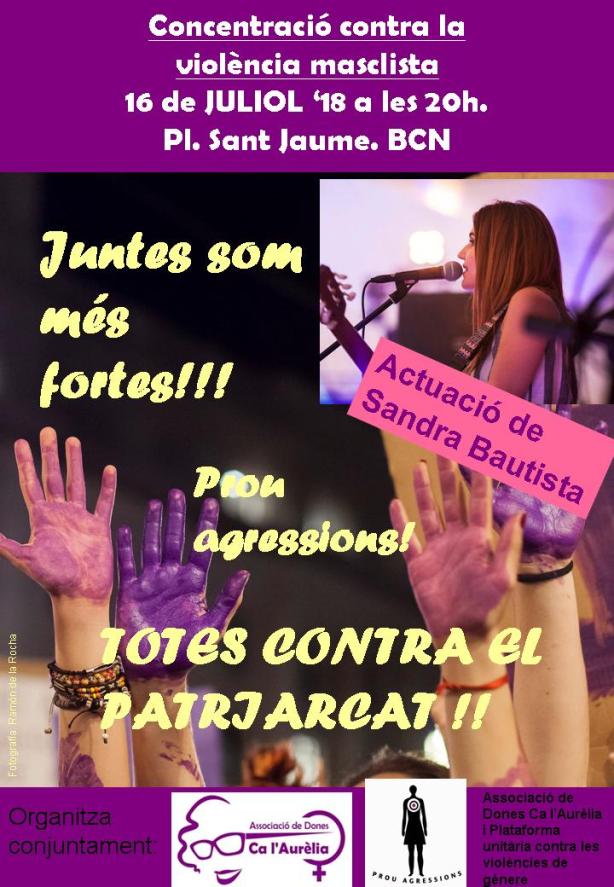Cartell concentració juliol 2018