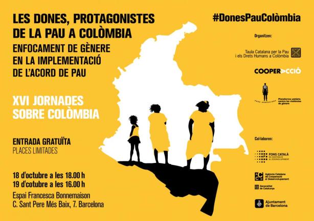 Flyer XVI Jornades Colombia a Barcelona