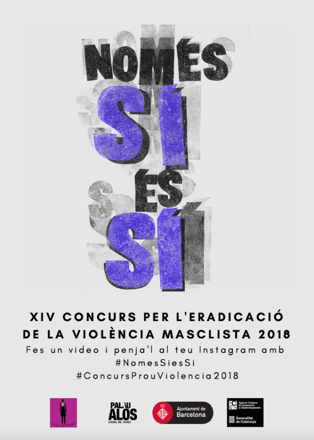 Cartell de la XIV edició del Concurs per l'eradicació de les violpencies masclistes
