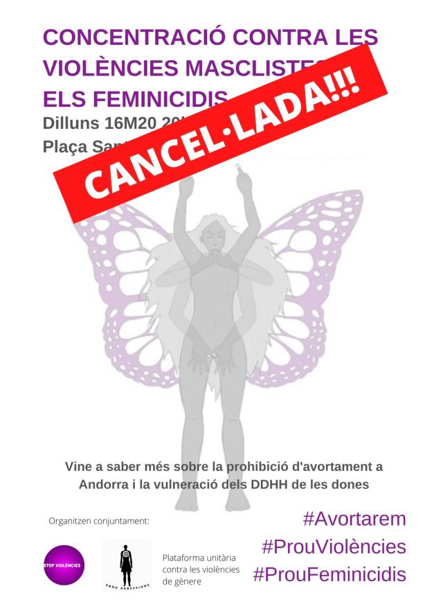 Concentració cancel·lada
