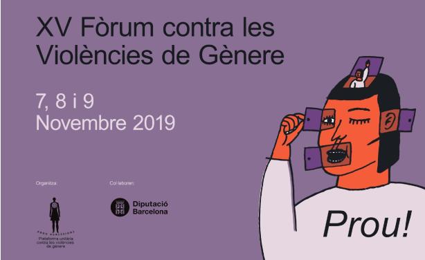 Portada XV Fòrum contra les violències de gènere
