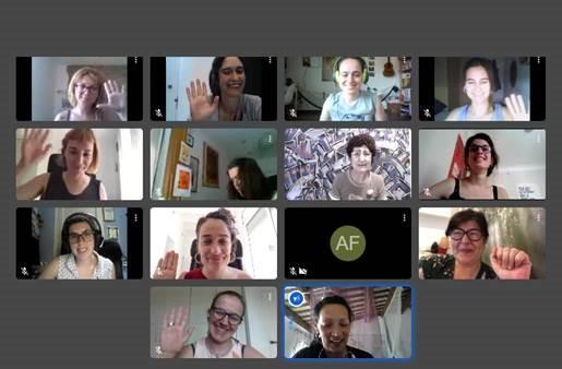 Foto de la trobada virtual 