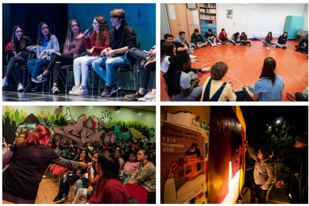 Collage d'imatges de Fòrums Joves passats