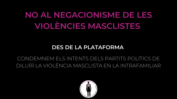 Comunicat davant els intents de diluir la violència masclista en la intrafamiliar