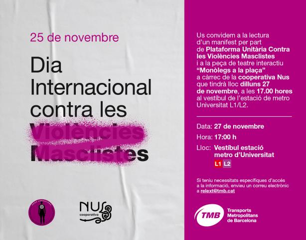 Novembre contra les violències masclistes