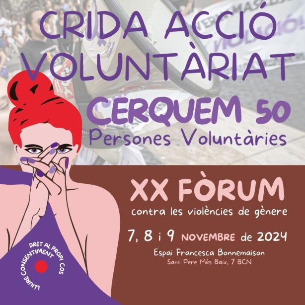 cartell crida a l'acció voluntària