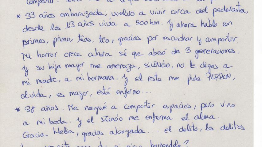 Testimoni de dona supervivent