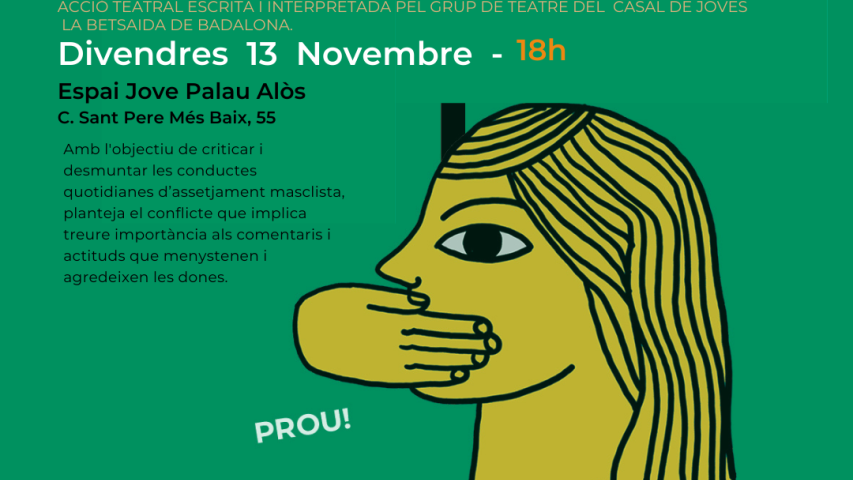 Cartell Teatre fòrum Casal de Joves La Betsaida