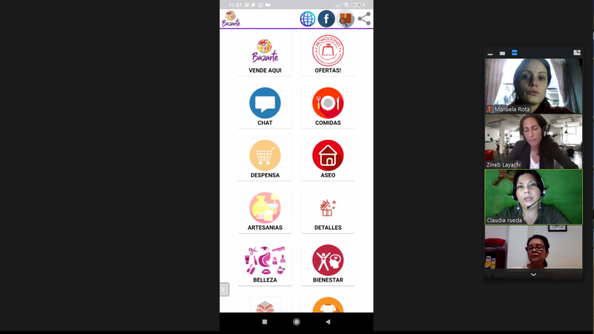 Captura d'una de les presentacions de la formació