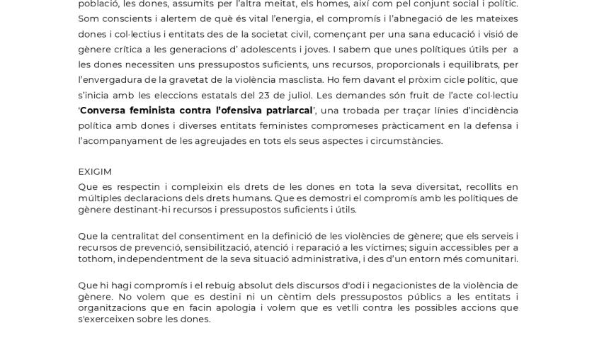Carta Conversa Feminista
