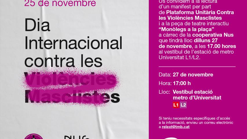 Novembre contra les violències masclistes